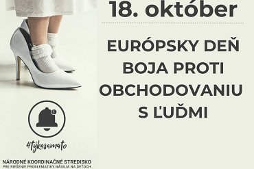 18. október: Európsky deň boja proti obchodovaniu s ľuďmi