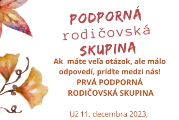 Podporná rodičovská skupina - KRUPINA