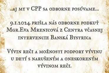 Zamestnanci CPP Zvolen sa tiež odborne posúvajú