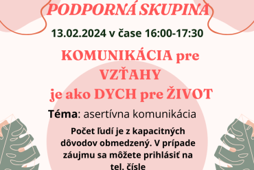 Podporná skupina pre rodičov CPP Zvolen- elokované pracovisko Krupina