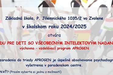 Výchovno-vzdelávací program APROGEN
