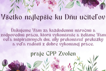 Prianie ku Dňu učiteľov