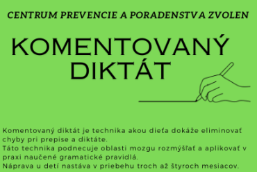 Komentovaný diktát v CPP Zvolen: okres Zvolen