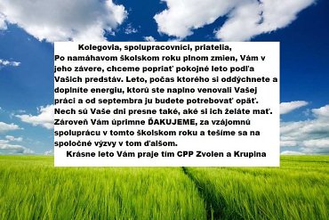 Letné prianie od CPP Zvolen