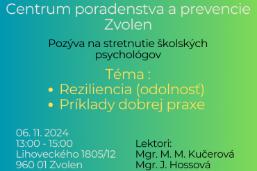 Stretnutie školských psychológov