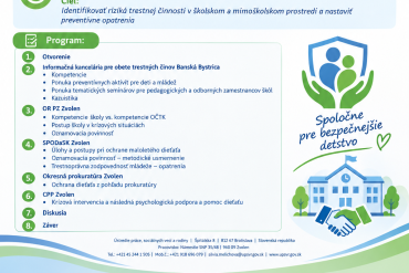 CPP Zvolen v programe Multidisciplinárneho pracovného stretnutia s témou: Krízová intervencia a následná psychologická podpora a pomoc dieťaťu